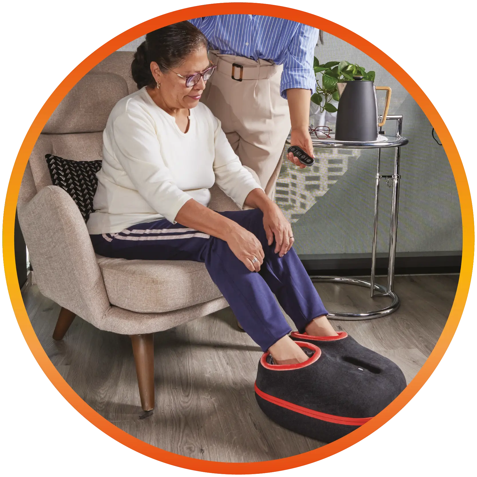 Uso del Power Comfort en los pies